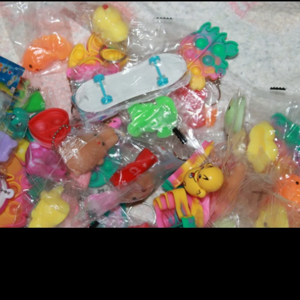 Kawaii Party Favors Box of Classroom Prizes Including 61 Pcs Squishy Toys